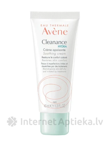 Avene Cleanance Hydra nomierinošs krēms, 40 ml | internetaptieka.lv