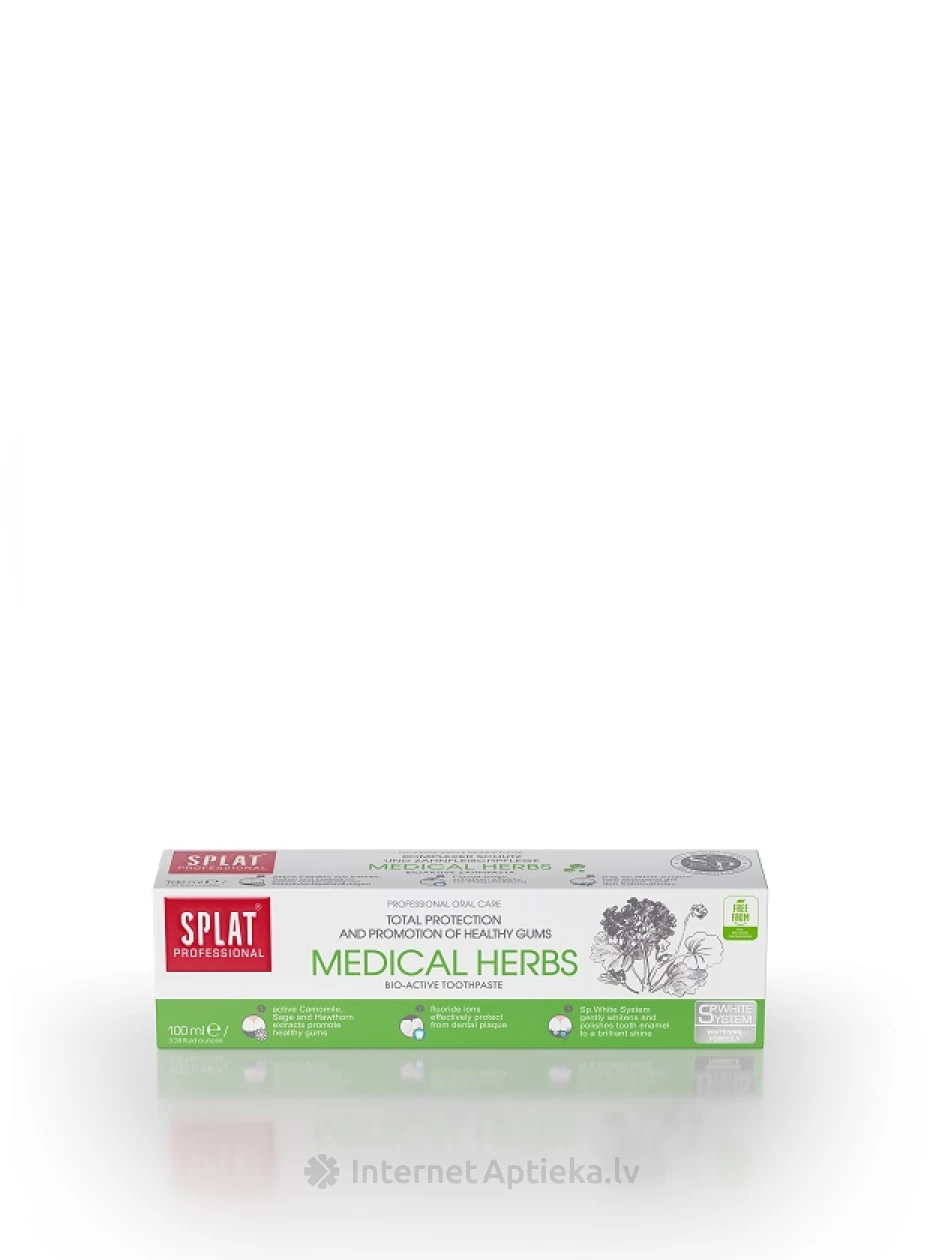 SPLAT Professional Medical Herbs hambapasta, 100 ml | internetaptieka.lv