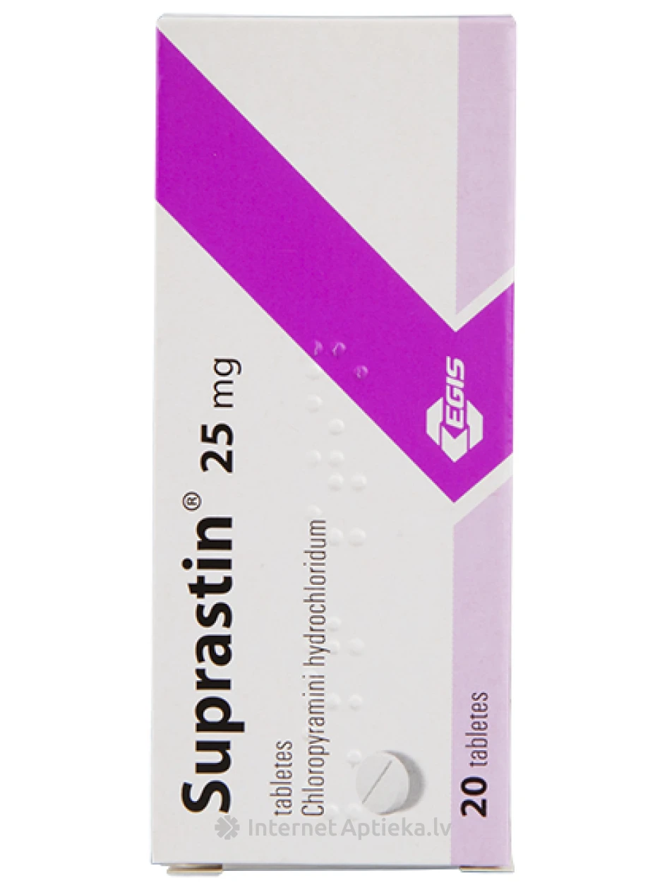 Suprastin, 20 tabletes | internetaptieka.lv
