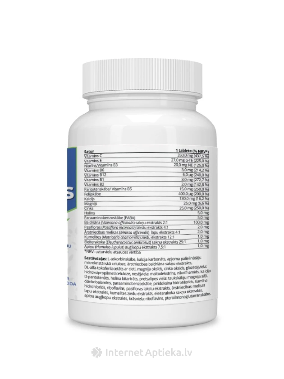 Stressivastane valem, 30 tabletti | internetaptieka.lv