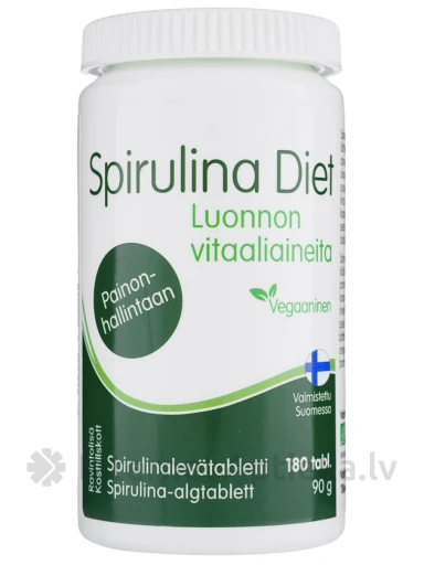 Spirulina Diet, 180 tabletti | internetaptieka.lv