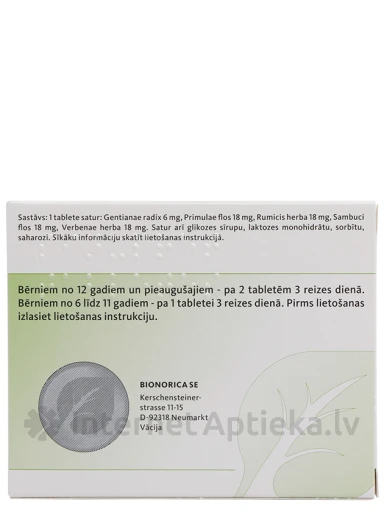 Sinupret, 50 таблеток | internetaptieka.lv