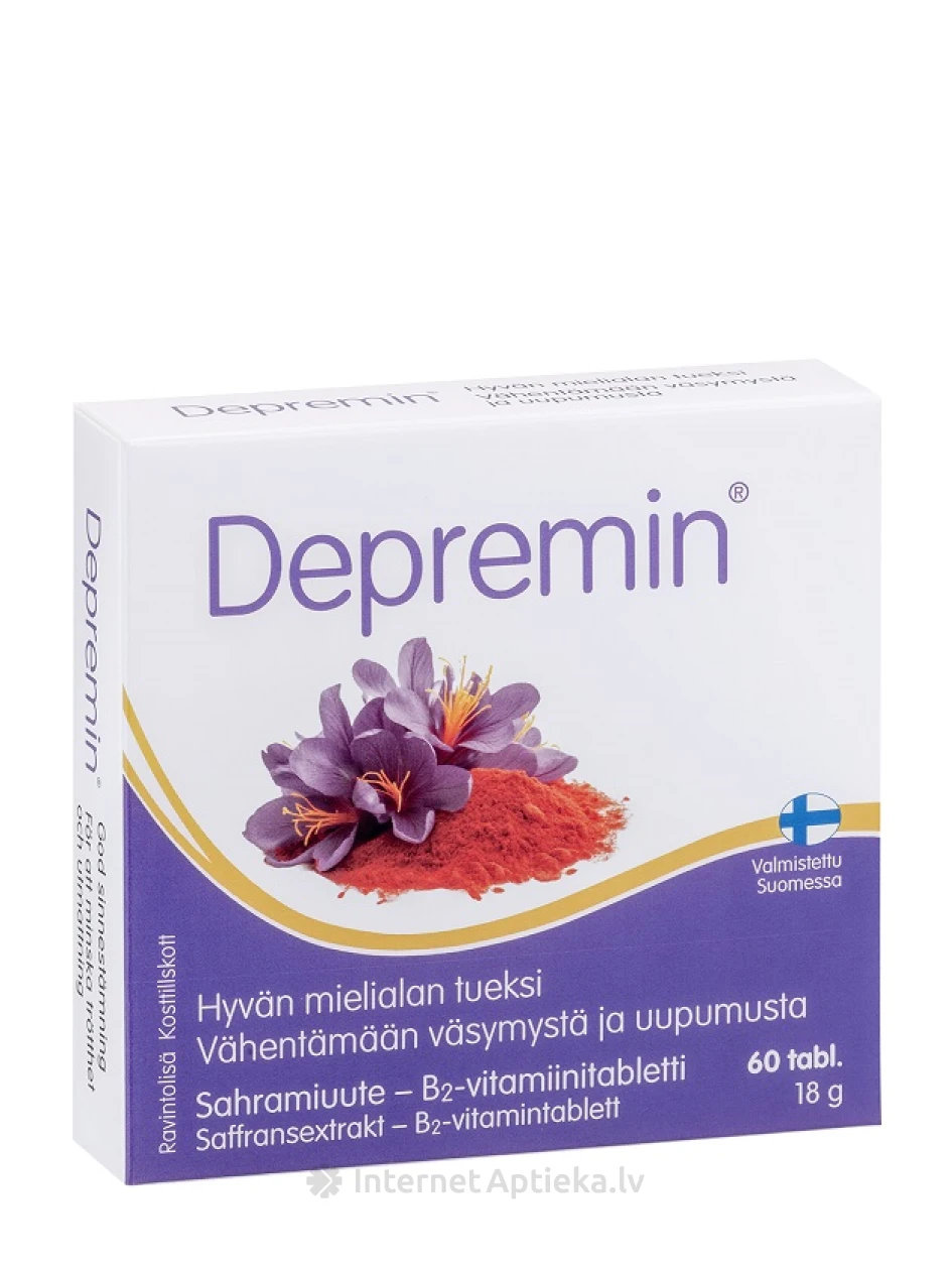 Depremin safranaali tabletid, 60 tabletti | internetaptieka.lv