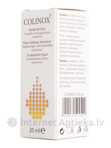 Colinox, kuņģa-zarnu trakta darbībai, 20 ml | internetaptieka.lv