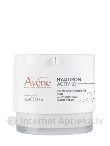 AVENE HYALURON ACTIV B3 MULTI-Intensyvus naktinis kremas, 40 ml | internetaptieka.lv