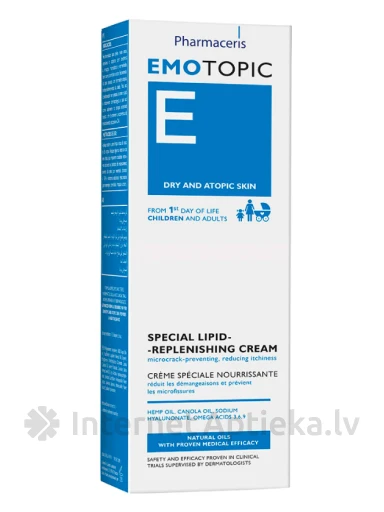 Pharmaceris E-Emotopic Lipīdu krēms bērniem un pieaugušiem, 75 ml | internetaptieka.lv