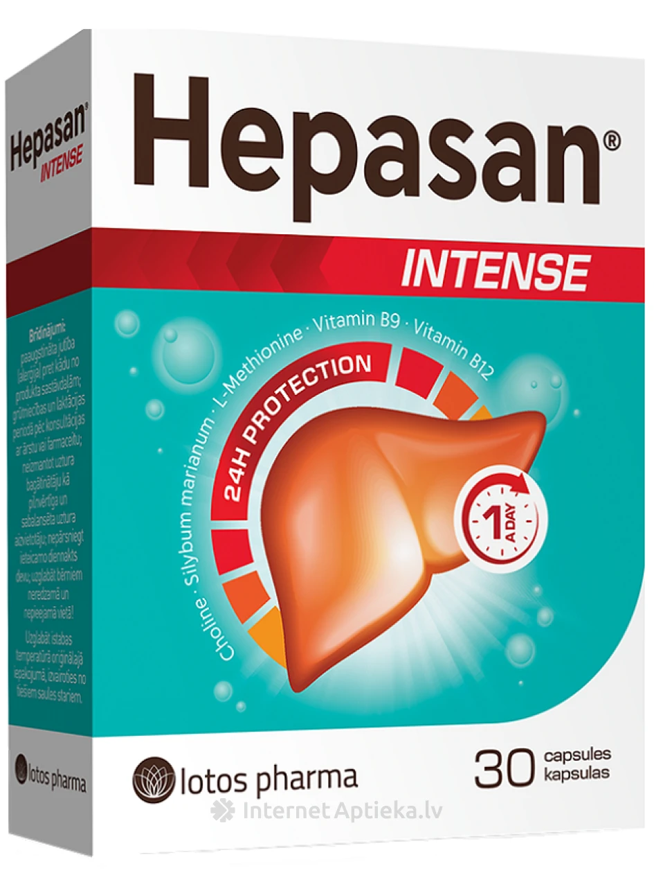 Hepasan® INTENSE, 30 kapsulas | internetaptieka.lv