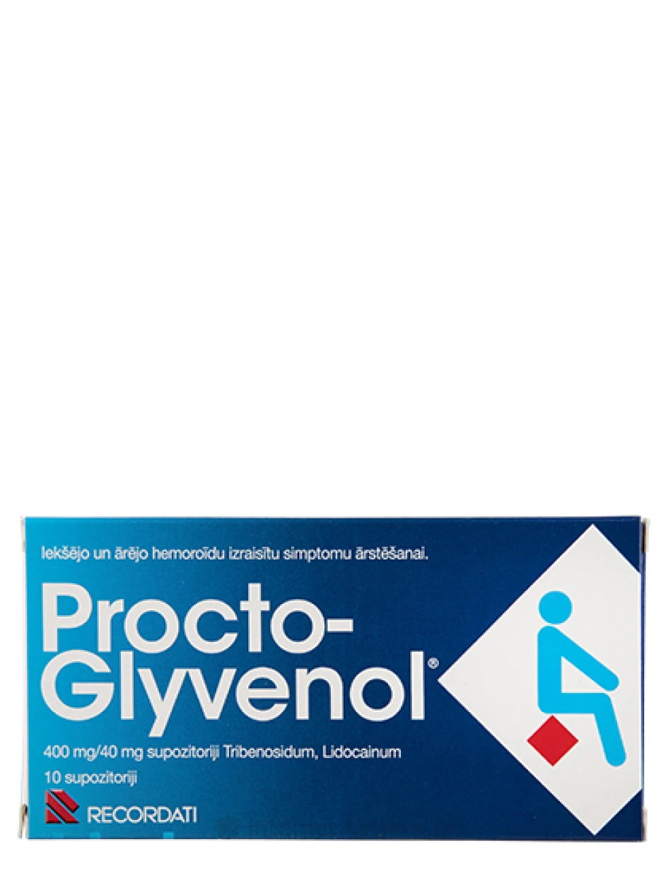 Procto-Glyvenol supozitoriji, 10 gab. | internetaptieka.lv