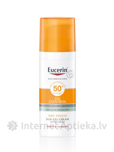 Eucerin SUN Oil крем-желе для загара SPF50, 50 мл | internetaptieka.lv