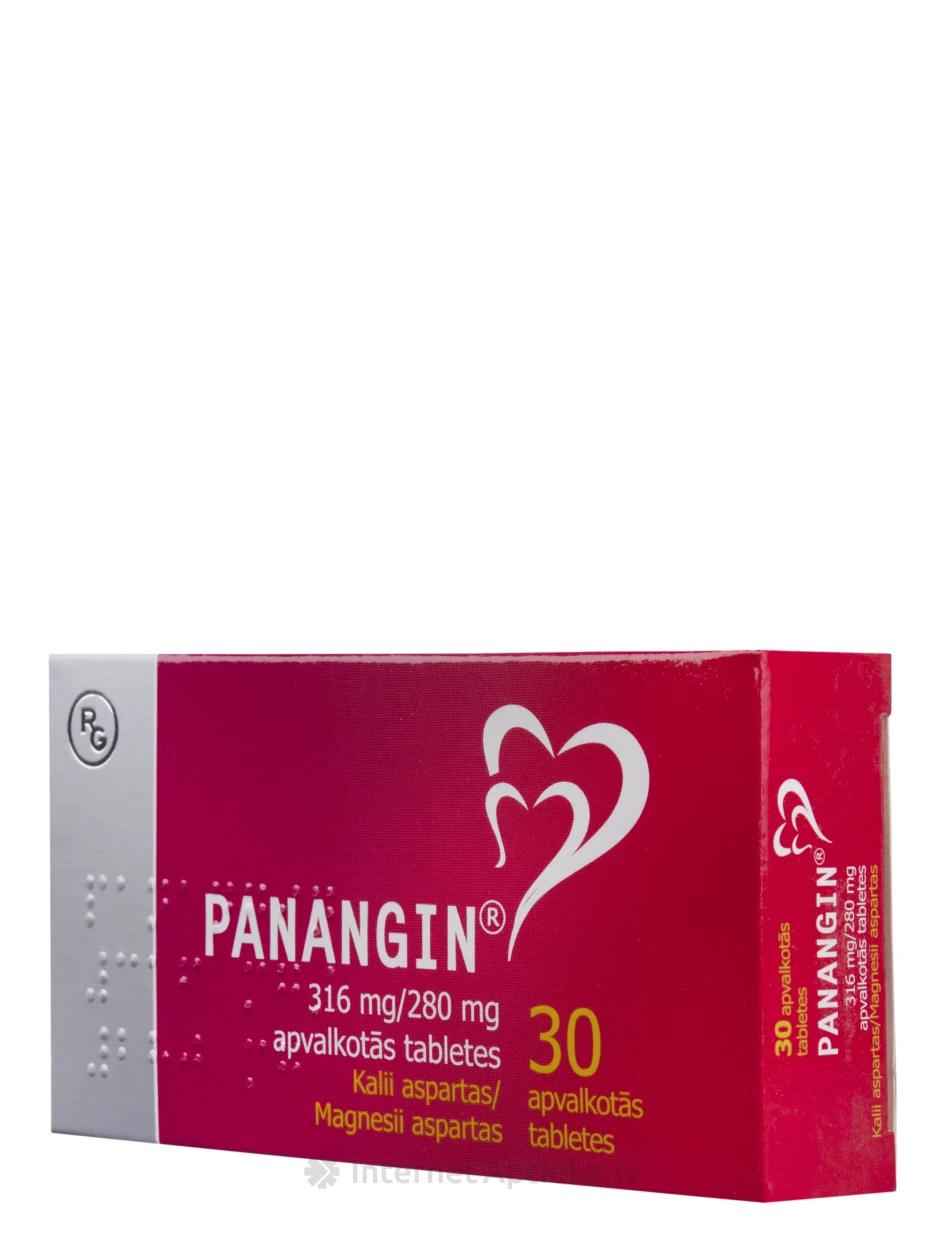 Panangin 316 mg / 280 mg kaetud tabletid, 30 tk. | internetaptieka.lv