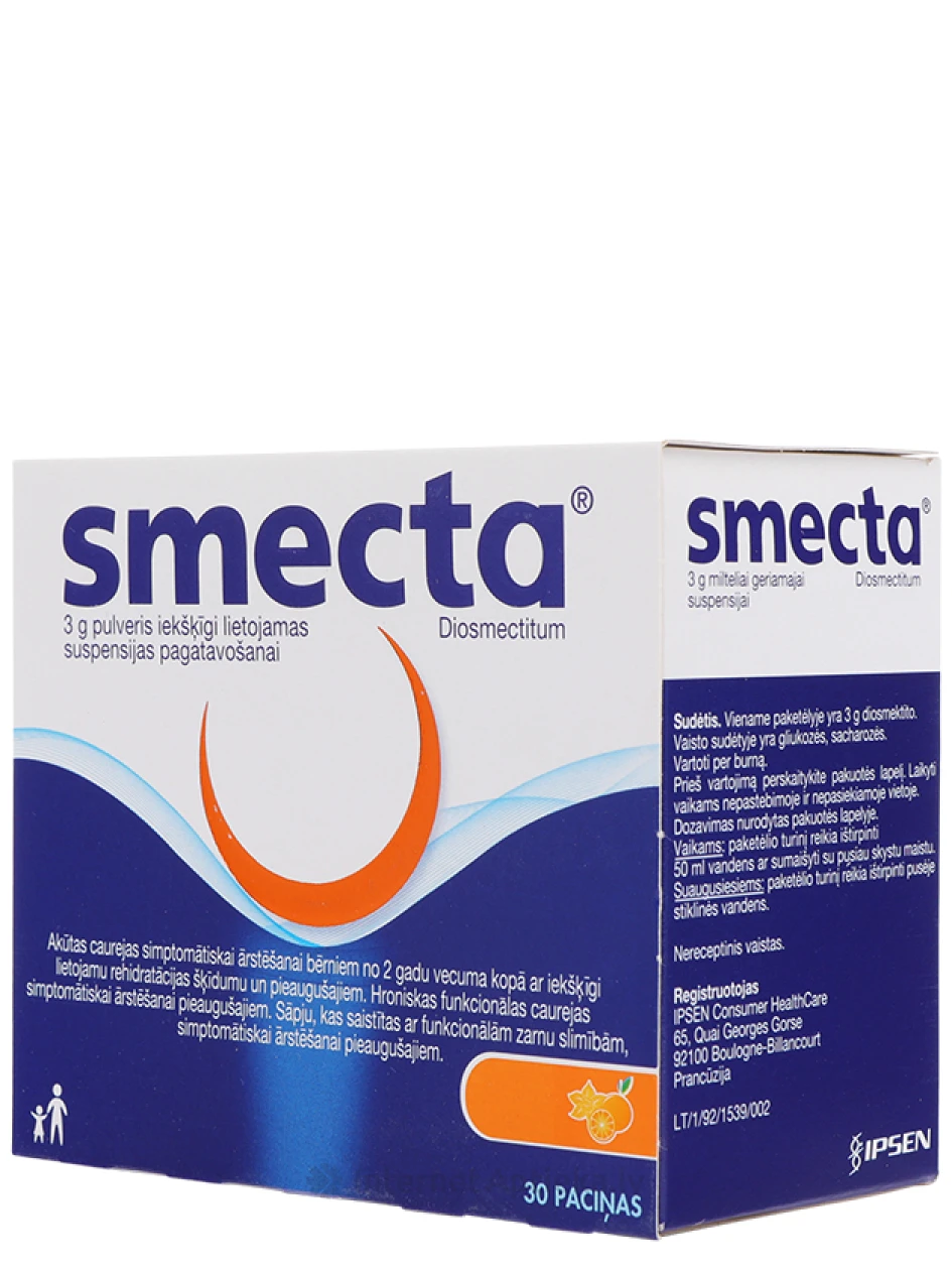 Smecta pulveris, 30 paciņas | internetaptieka.lv