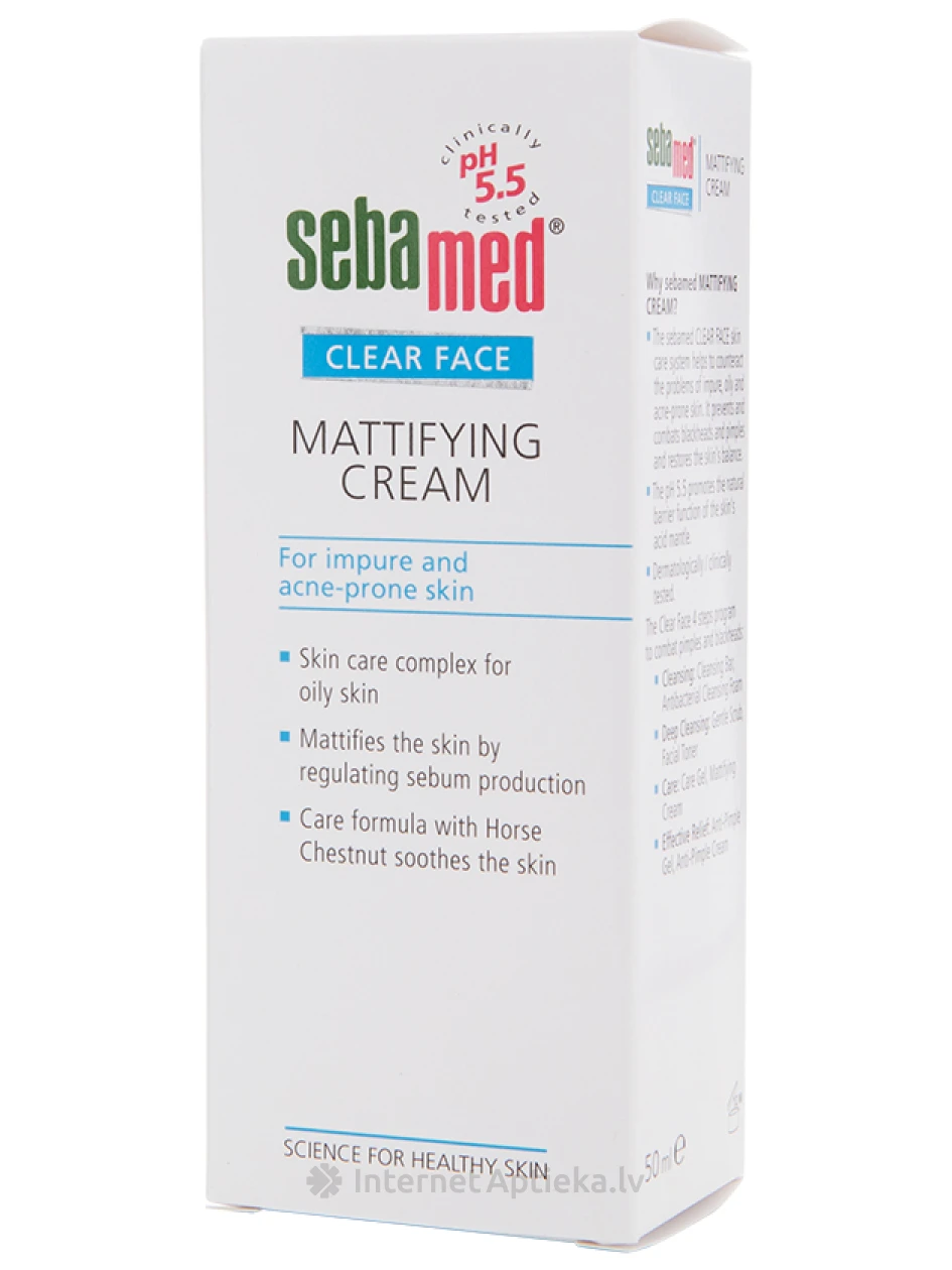 SEBAMED CLEAR FACE matistav kreem probleemsele näonahale, 50 ml | internetaptieka.lv