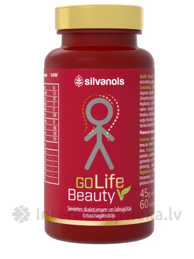 Silvanols GoLife Beauty V kapslid, 60 tk | internetaptieka.lv