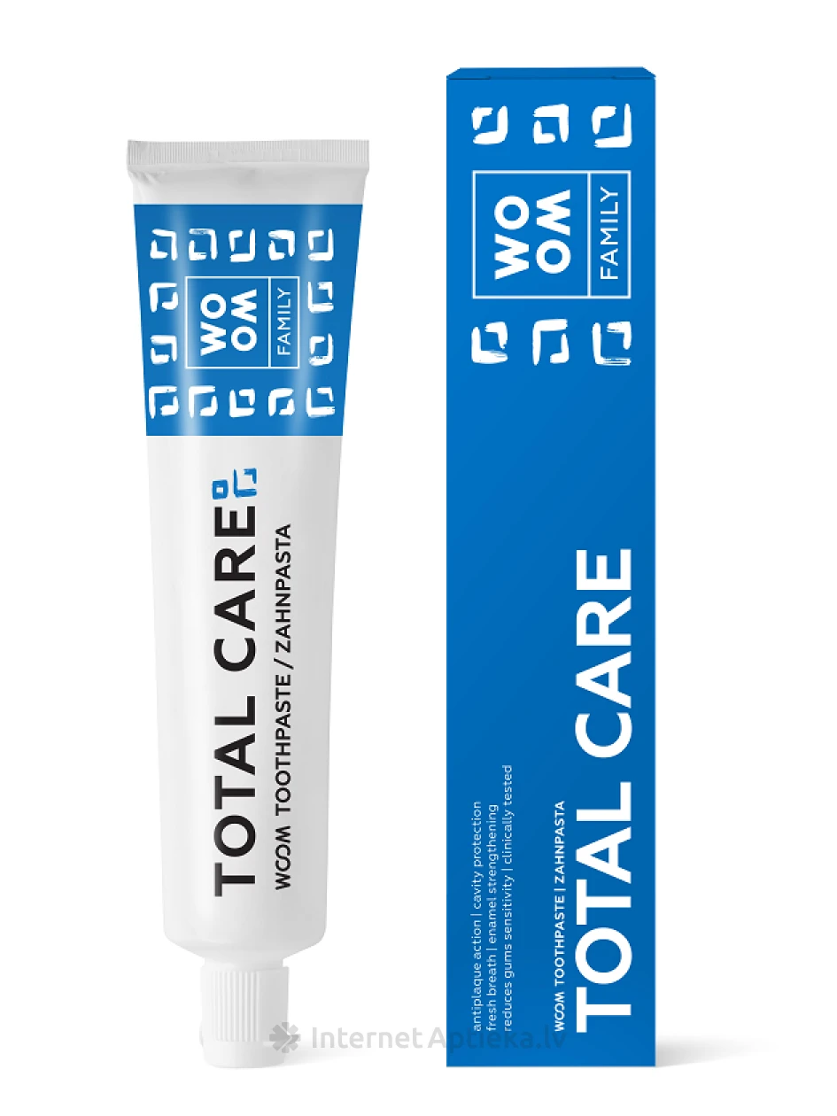 Woom Total+ паста для зубов, 75 мл | internetaptieka.lv