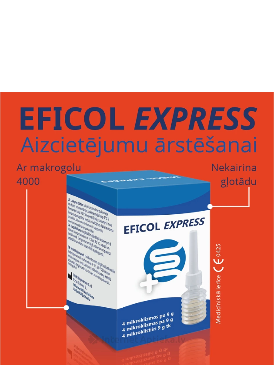 EFICOL EXPRESS mikroklizma, 4 gb. | internetaptieka.lv