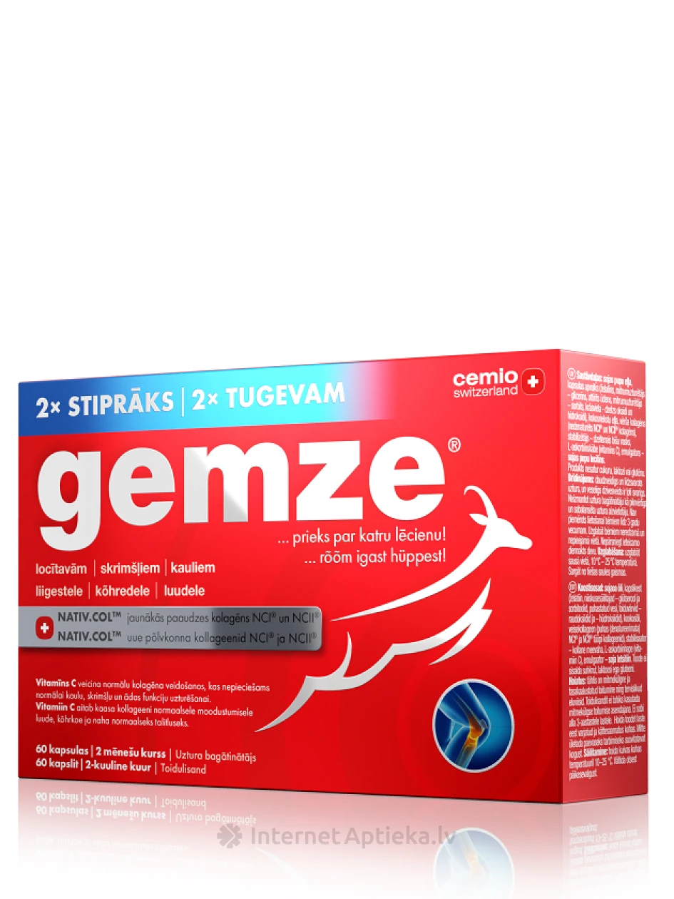 Cemio Gemze 2xstiprāks, 60 kapsulas | internetaptieka.lv