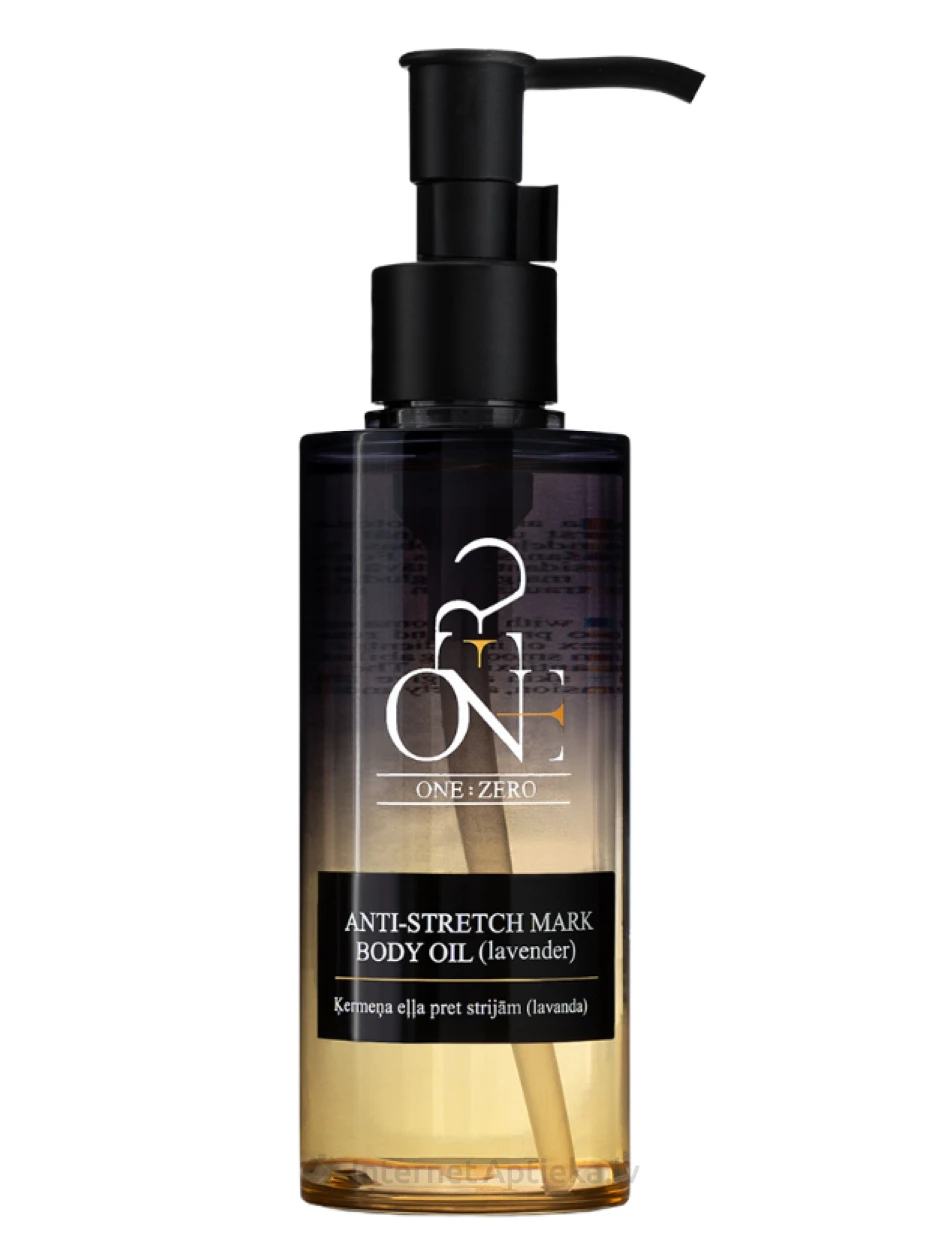 ONE:ZERO Ķermeņa eļļa pret strijām (lavanda), 150 ml | internetaptieka.lv