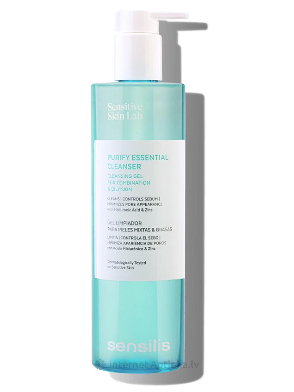 SENSILIS Purify Essential Cleanser sejas tīrīšanas līdzeklis, 400 ml | internetaptieka.lv