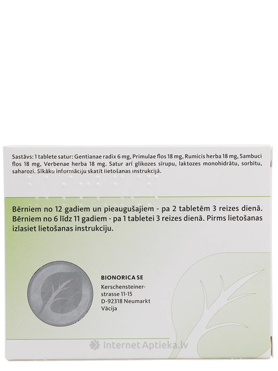 Sinupret, 100 tabletti | internetaptieka.lv
