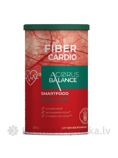 Acorus Balance Fiber kompleks FIBER CARDIO, 220 g | internetaptieka.lv