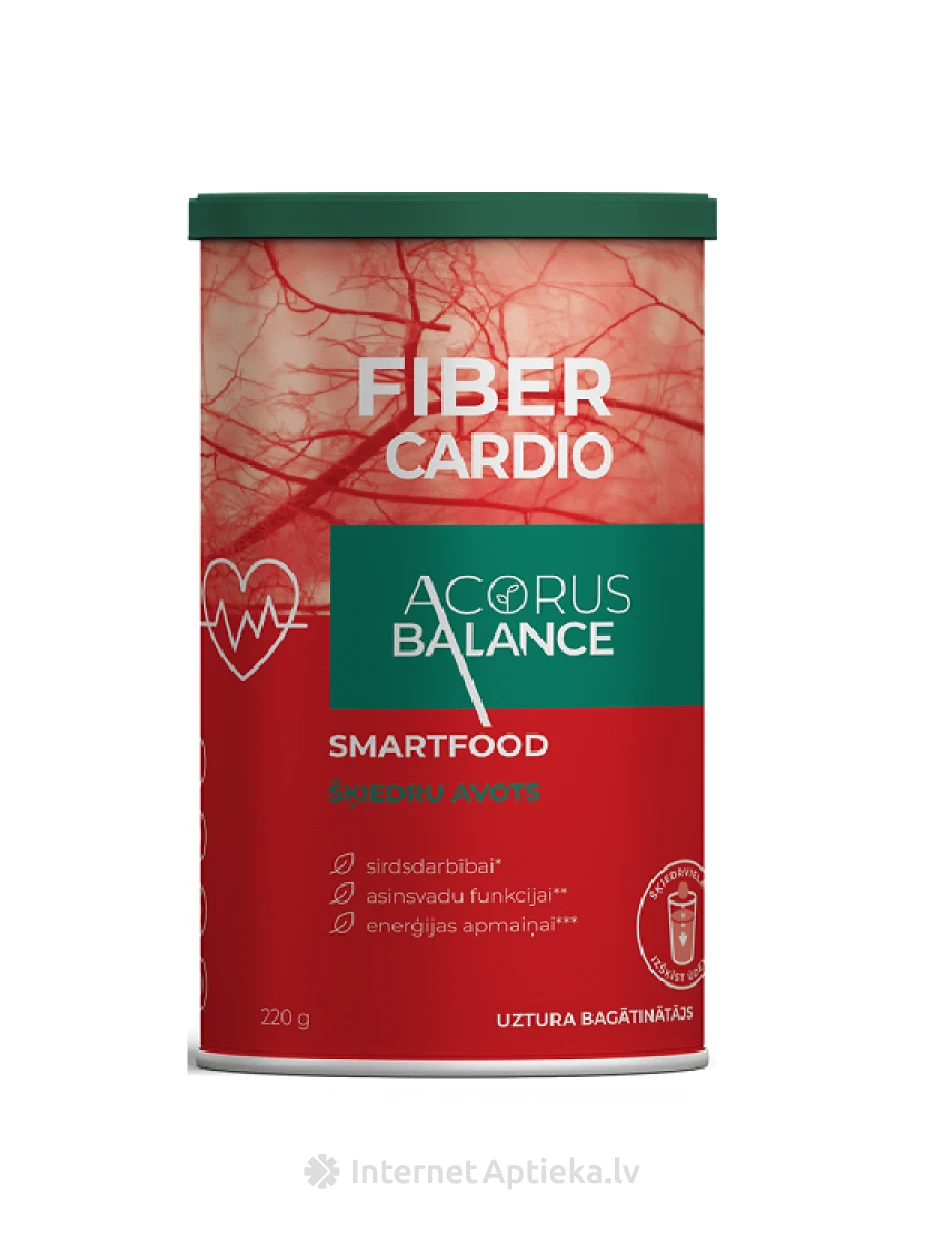 Kлетчаткa Acorus Balance FIBER CARDIO, 220 г | internetaptieka.lv