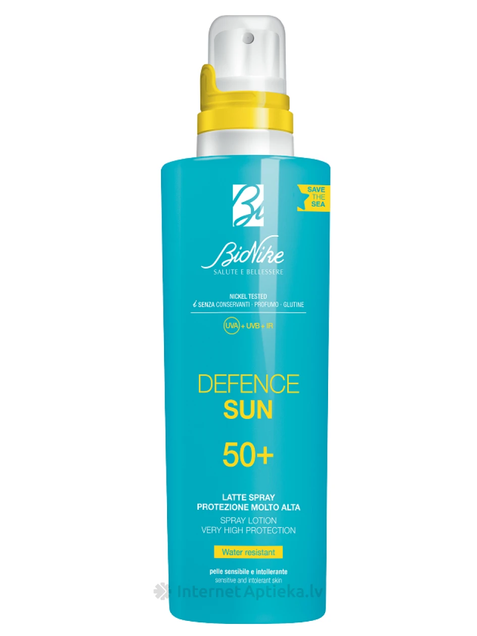 BIONIKE Defence Sun 50+ Izsmidzināms fluīds/losjons, 200 ml | internetaptieka.lv