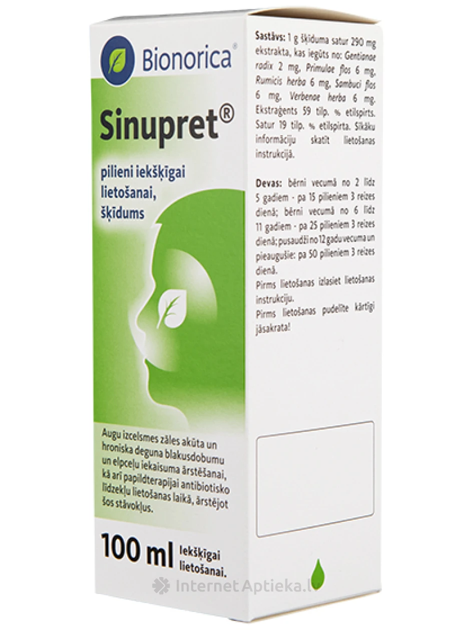 Sinupret tilgad, 100 ml | internetaptieka.lv