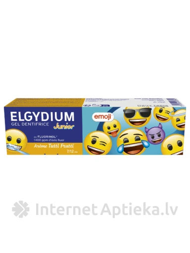 Elgydium junior Tutti frutti Zobu pasta bērniem, 50 ml | internetaptieka.lv