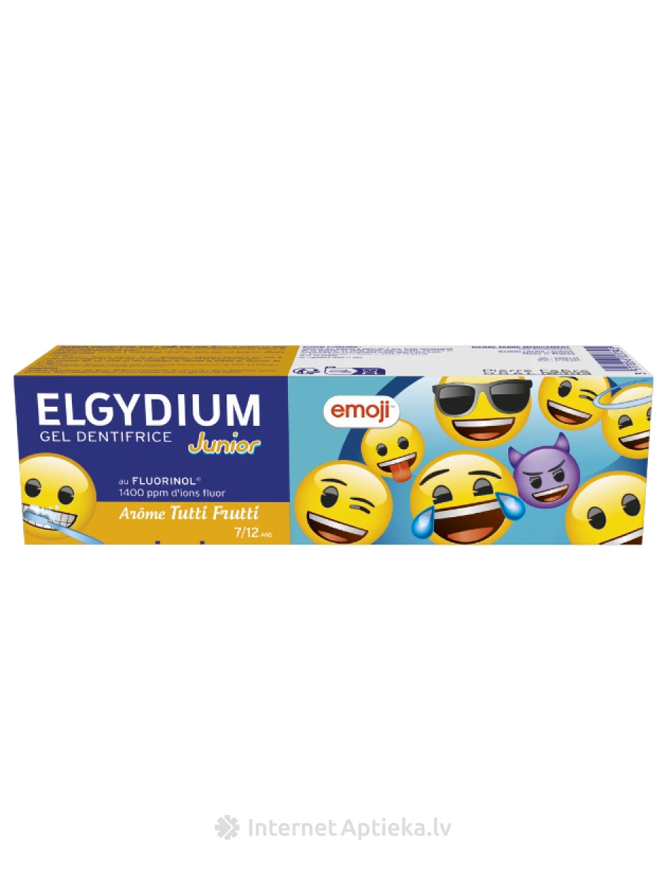 Elgydium junior Tutti frutti зубная паста для детей, 50 мл | internetaptieka.lv