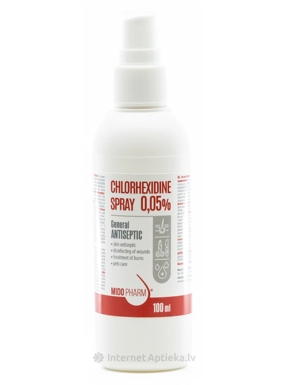 Chlorhexidine спрей 0.05%, 100 мл | internetaptieka.lv