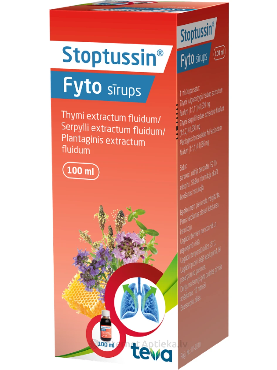 Stoptussin Fyto Сироп, 100 мл | internetaptieka.lv
