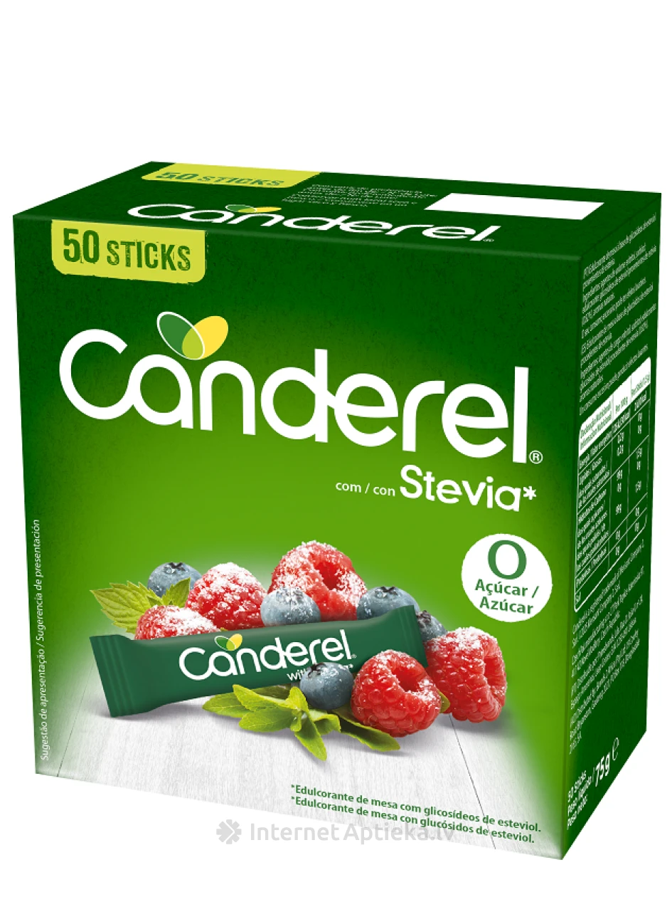 Canderel saldinātājs ar stēviju, 50 gb. | internetaptieka.lv