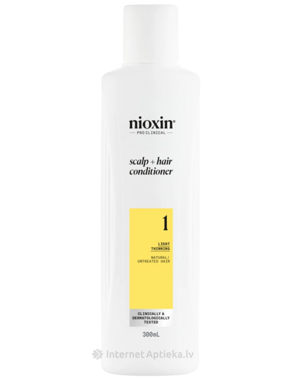 NIOXIN SYS1 palsam loomulikele juustele, millel on kerge hõrenemine, 300 ml | internetaptieka.lv