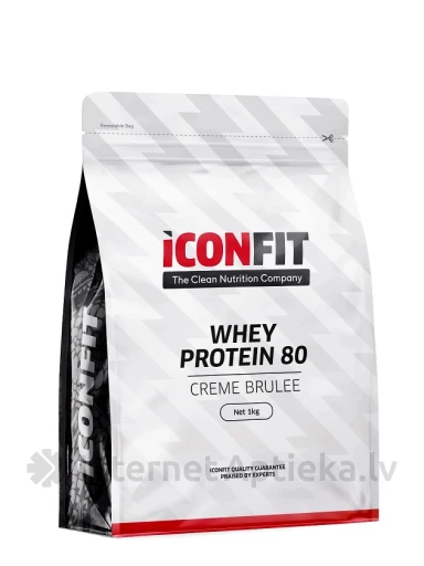 ICONFIT sūkalu proteīns 80 creme brule, 1 kg | internetaptieka.lv