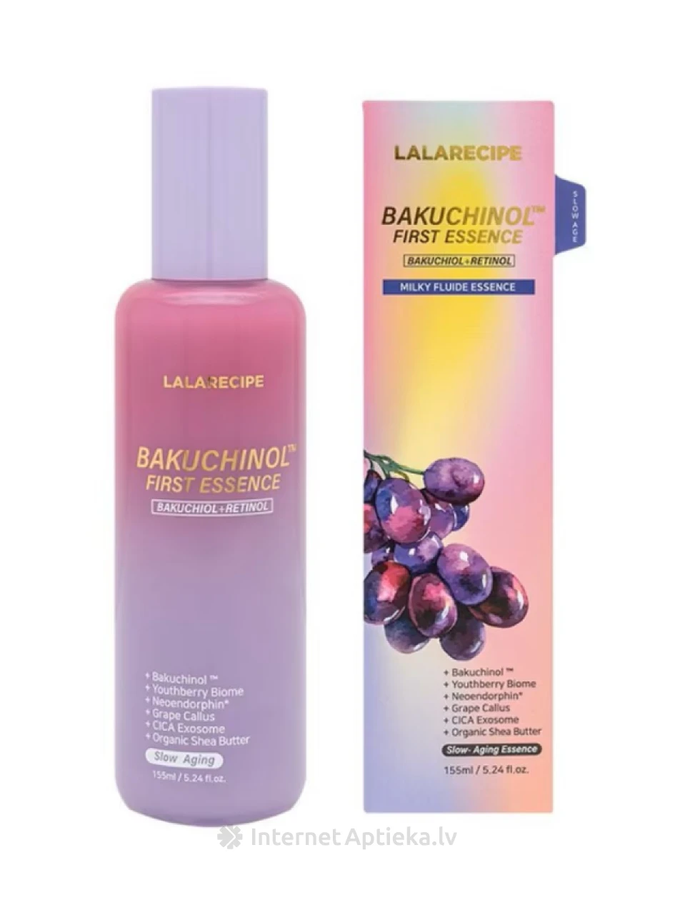 Lalarecipe Bakuchinol First Essence atjaunojošā esence, 155 ml | internetaptieka.lv