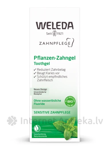Weleda освежающий гель для зубов с лекарственными травами, 75 мл | internetaptieka.lv