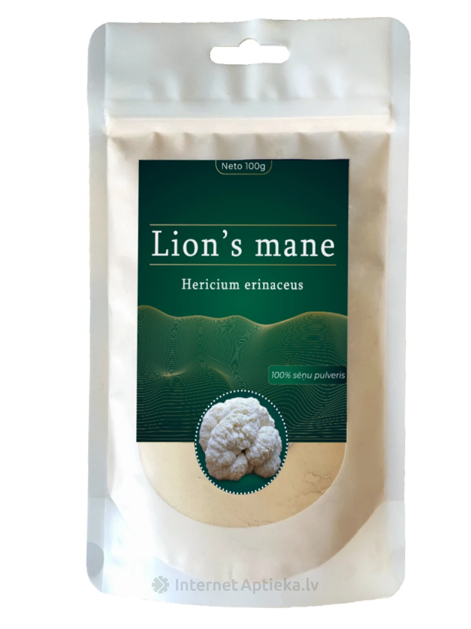 Ežu dižadatene sēne (Lion’s Mane), 100 g | internetaptieka.lv