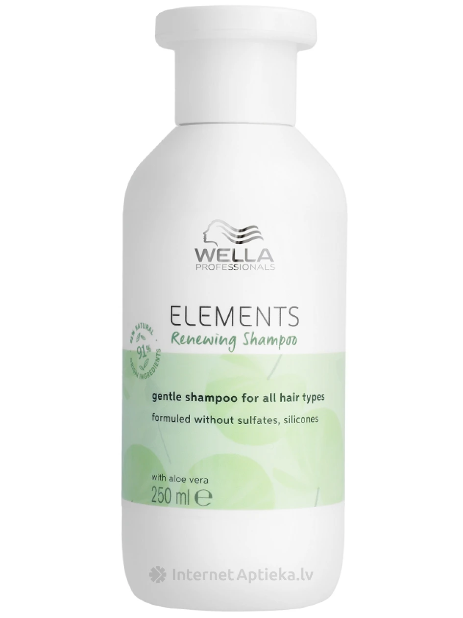 Wella Professionals ELEMENTS atkuriamasis šampūnas visiems plaukų tipams, 250 ml | internetaptieka.lv