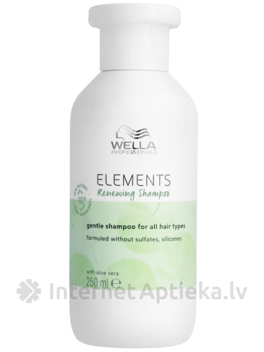 Wella Professionals ELEMENTS atjaunojošs šampūns visiem matu tipiem, 250 ml | internetaptieka.lv