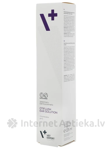 Жидкость для ушей VetExpert Otiflush для собак и кошек, 125 мл | internetaptieka.lv