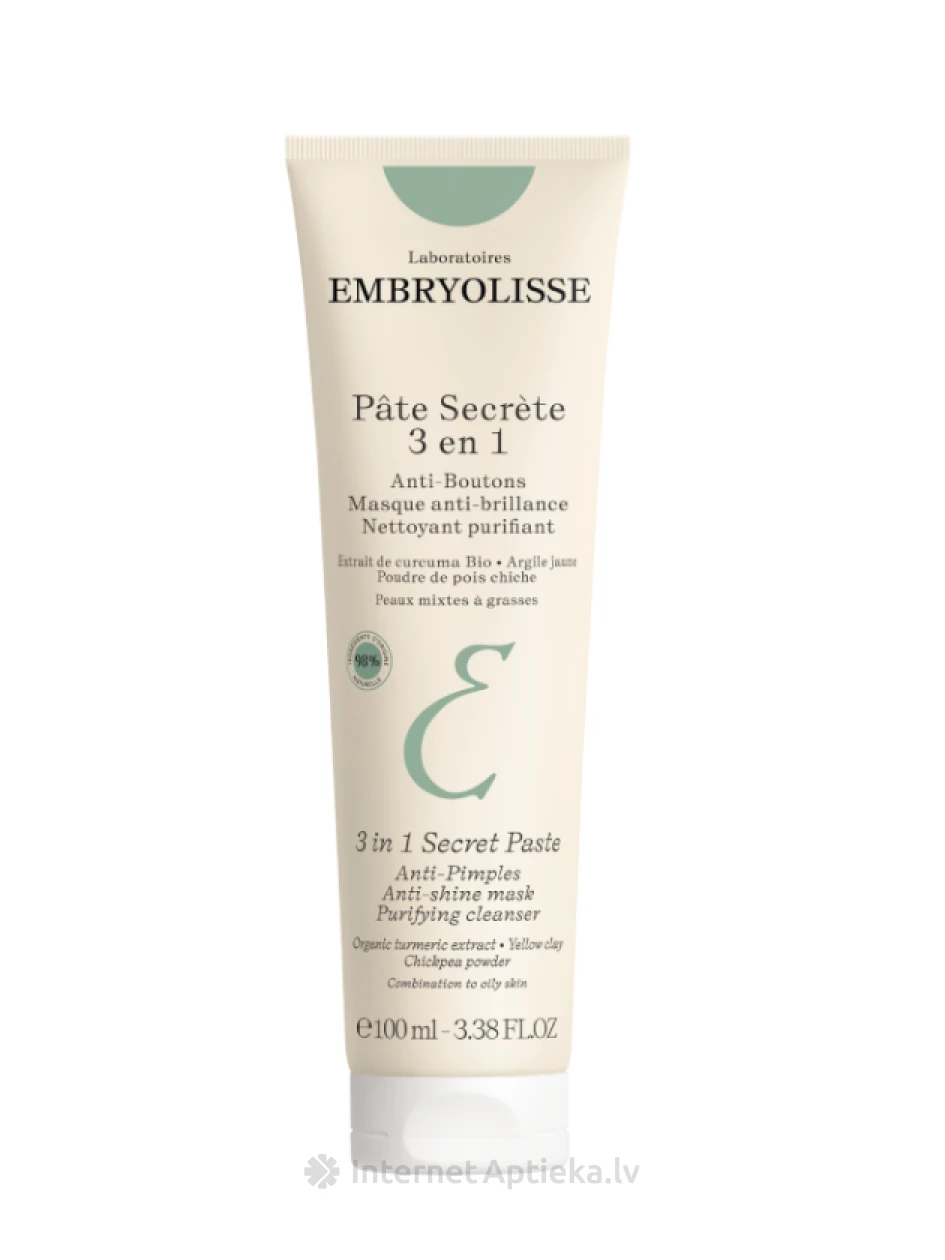 EMBRYOLISSE 3-in-1 Secret Paste kolm-ühes näohooldustoode, 100 ml | internetaptieka.lv