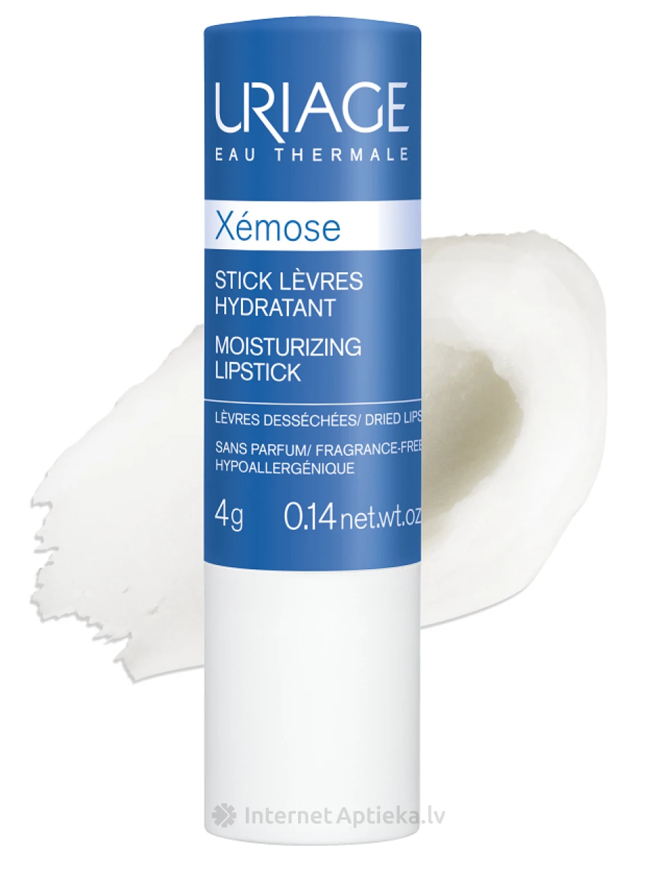 URIAGE Xemose mitrinošs lūpu balzams bez smaržas, 4 g | internetaptieka.lv