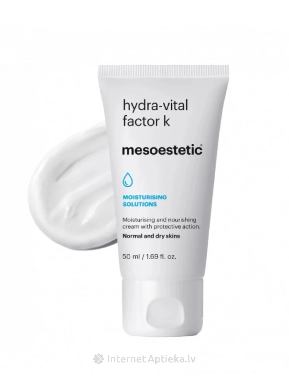 Mesoestetic hydra-vital factor k увлажняющий крем для лица, 50 мл | internetaptieka.lv
