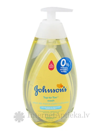 Johnson Top-to-Toe, средство для купания, для тела и волос, 500 мл | internetaptieka.lv
