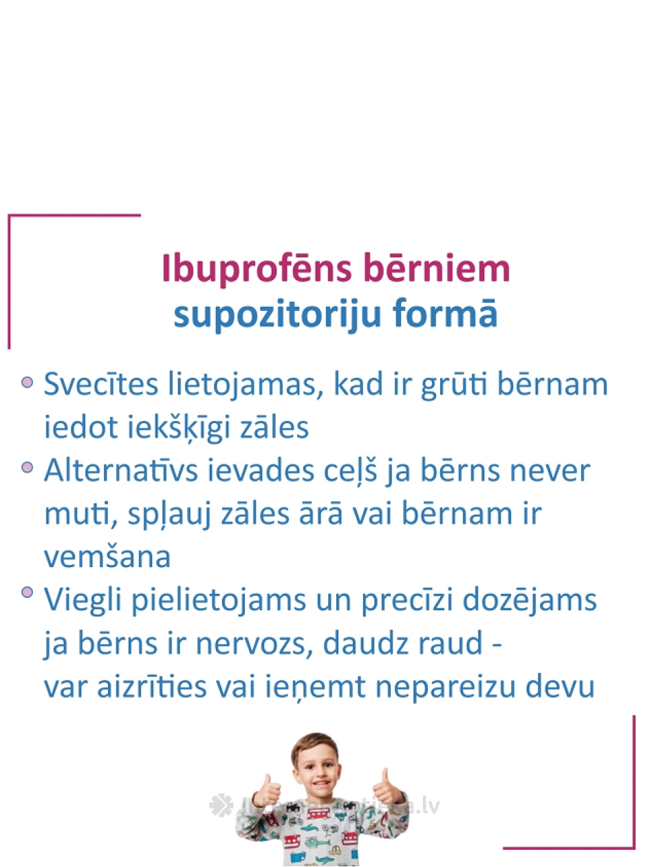 Ibugard 125 мг, 10 суппозиториев | internetaptieka.lv