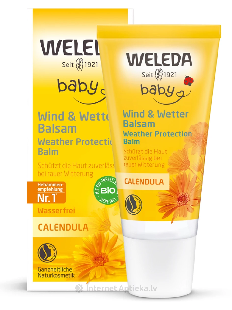 Weleda защитный крем с календулой для детей, 30 мл | internetaptieka.lv