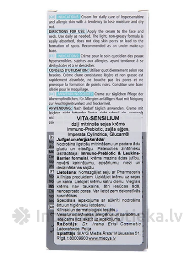 Pharmaceris A Vita-Sensilium mitrinošs sejas krēms, 50 ml | internetaptieka.lv