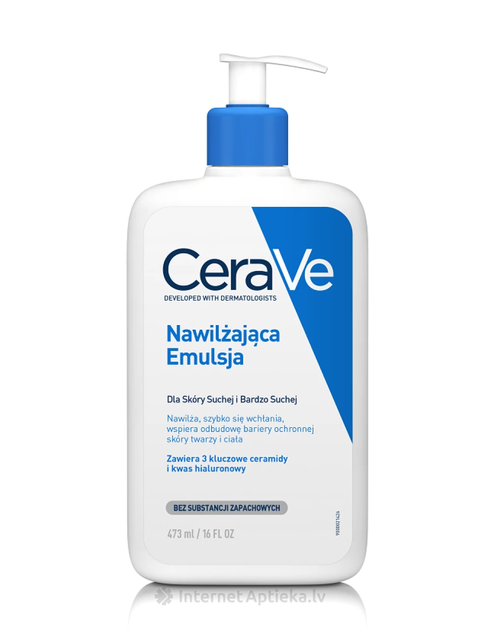 CeraVe keramiididega niisutav emulsioon näole ja kehale, 473 ml | internetaptieka.lv