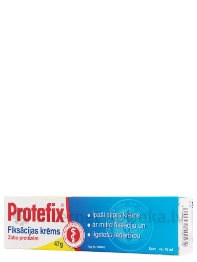 Protefix fiksācijas krēms zobu protēzēm, 40 ml | internetaptieka.lv