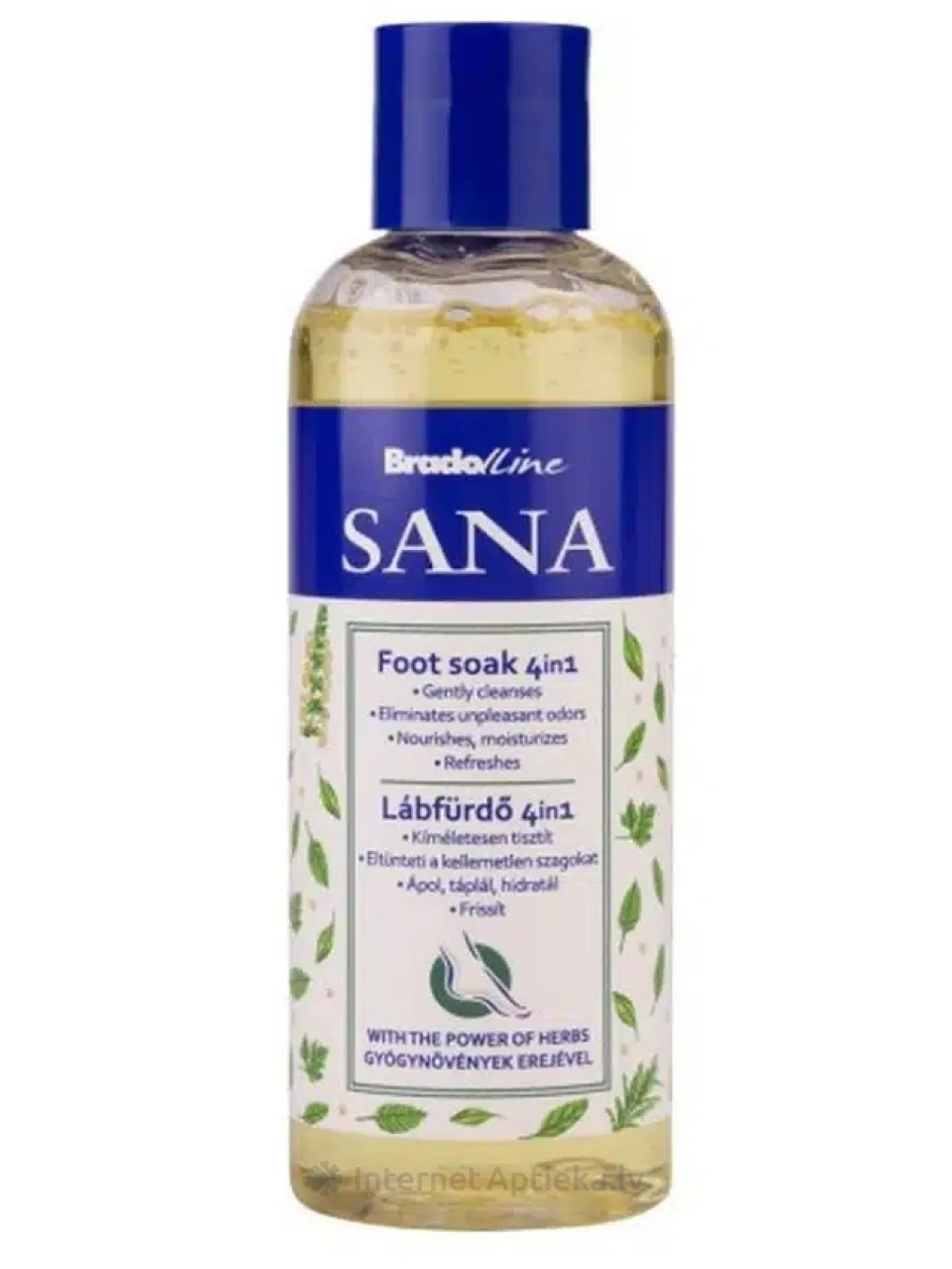 BRADOLINE Sana Kāju vanniņa 4 in 1 Augu spēks, 200 ml | internetaptieka.lv